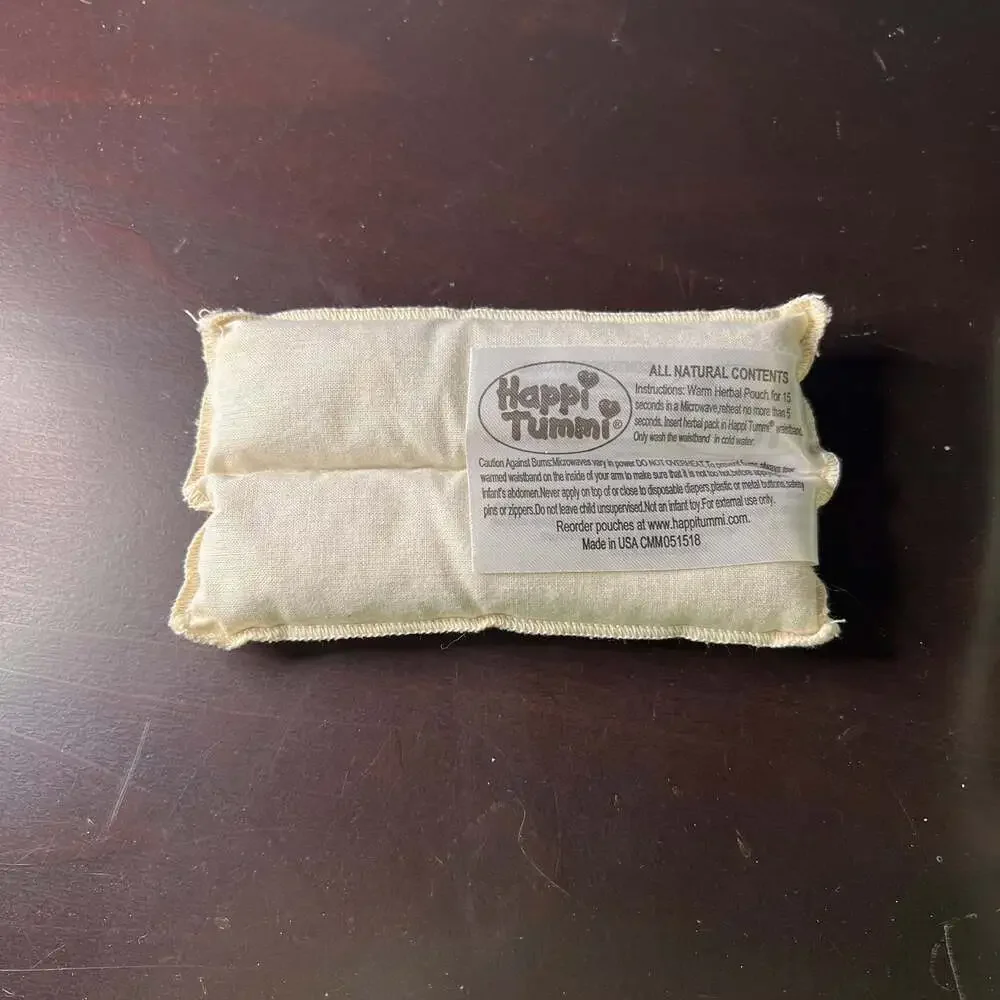 Happi Tummi Green Plush Waistband w/ Herbal Pouch for‎ Baby Colic and Gas Relief - Picture 7 of 8